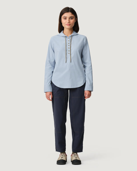 Hikerkind: Trail Sun Hoodie - Bluet