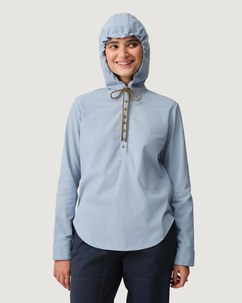 Hikerkind: Trail Sun Hoodie - Bluet