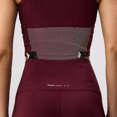 Bandit Running: Stamina High Waist 5" Women's Compression Shorts - Port