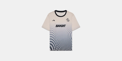 Bandit Running: Drift Mosaic Performance Tee - Chalk