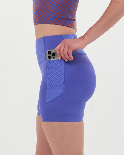 Bandit Running: Stamina High Waist 5" Compression - Deep Peri Blue