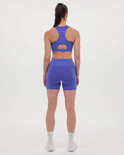 Bandit Running: Stamina Scoop Neck Run Bra - Deep Peri Blue