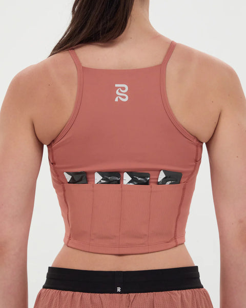 Bandit Running: Stamina™ 7 Pocket Nova Crop - Baked Clay