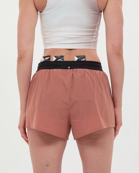 Bandit Running: Women's Vento 3" Split Short - Baked Clay
