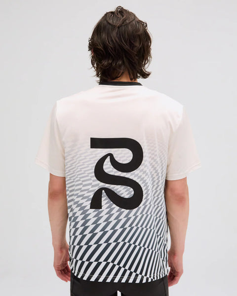 Bandit Running: Drift Mosaic Performance Tee - Chalk