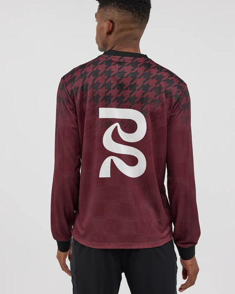 Bandit Running: Jacquard Footy Long Sleeve - Fig Print