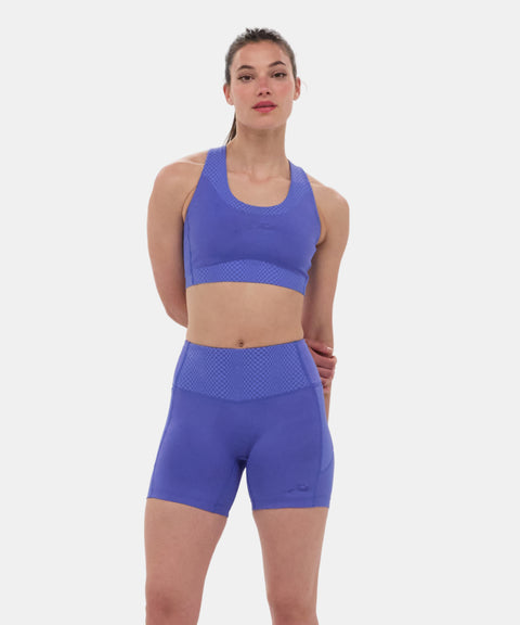 Bandit Running: Stamina High Waist 5" Compression - Deep Peri Blue