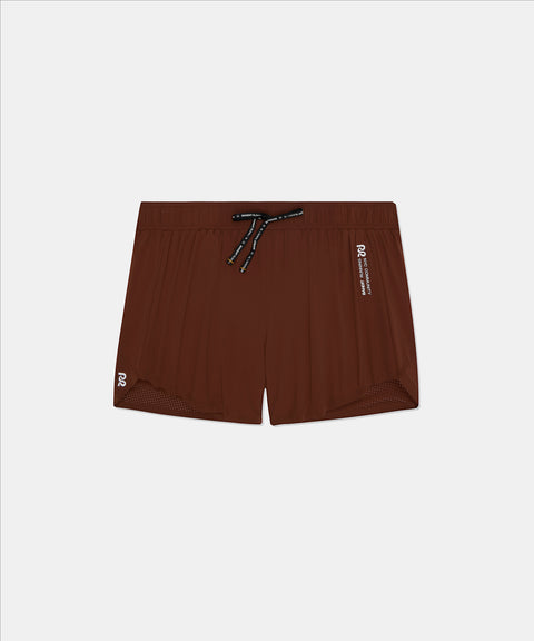 Bandit Running: Women's Vento 4" Rush Short - Coffee Bean