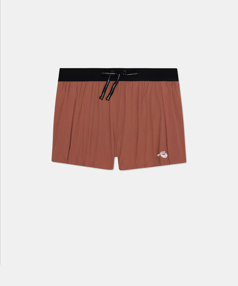 Bandit Running: Women's Vento 3" Split Short - Baked Clay
