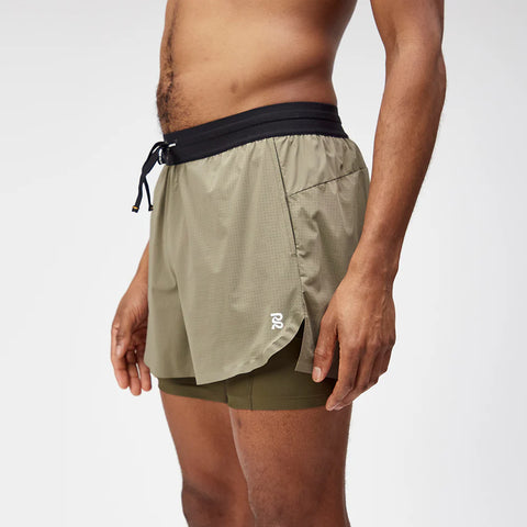 Bandit Running: Men's Vento 4" 2-in-1 - Fatigue