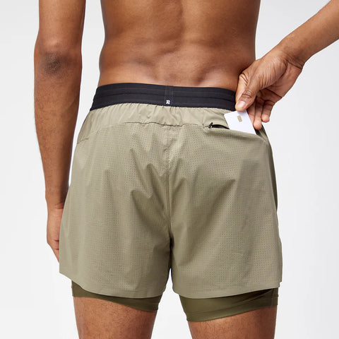 Bandit Running: Men's Vento 4" 2-in-1 - Fatigue