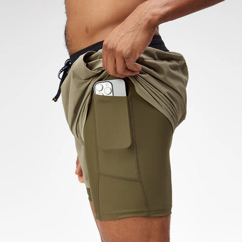 Bandit Running: Men's Vento 4" 2-in-1 - Fatigue