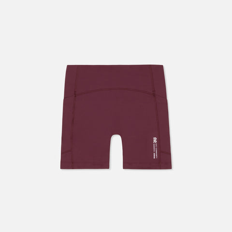 Bandit Running: Stamina High Waist 5" Women's Compression Shorts - Port