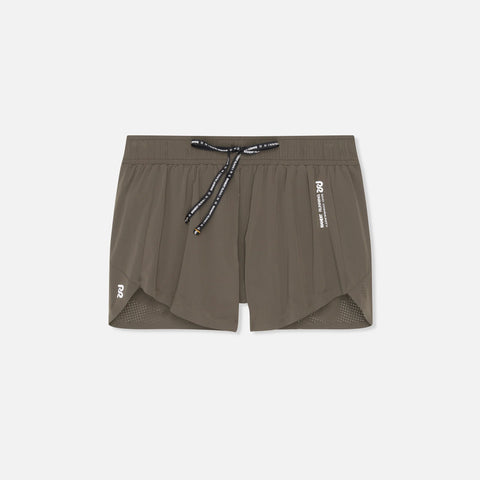 Bandit Running: Women's Vento™ 4" Training Short - Dark Fatigue