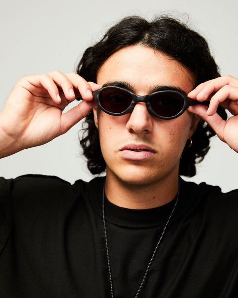 Abicsi & Rayon Vert: Wormholes Sunglasses - Volcanic Black