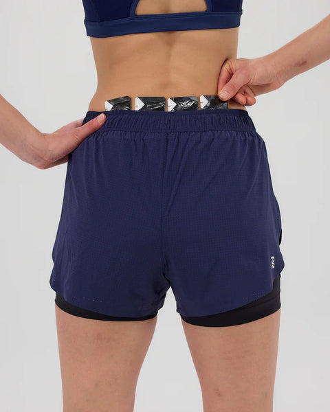 Bandit Running: Women's Vento Dua Short - NY Navy