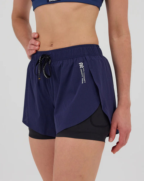 Bandit Running: Women's Vento Dua Short - NY Navy