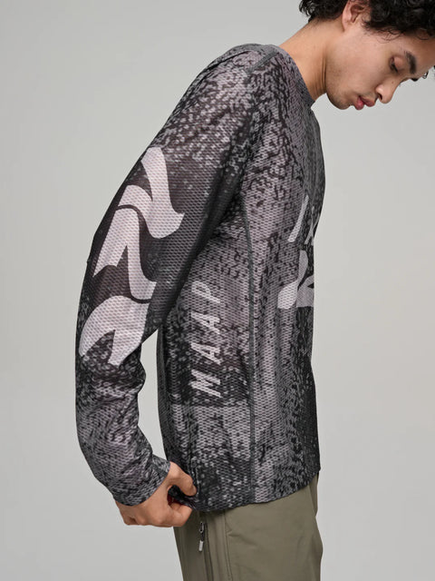 Maap: Alt_Road Mesh LS Tee - Silver/Black