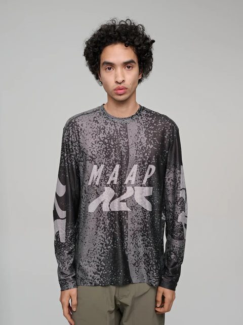 Maap: Alt_Road Mesh LS Tee - Silver/Black