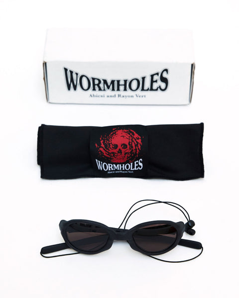 Abicsi & Rayon Vert: Wormholes Sunglasses - Volcanic Black