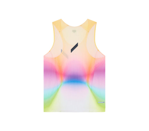 SOAR Running: Women's Printed Race Vest - Summer Rainbow