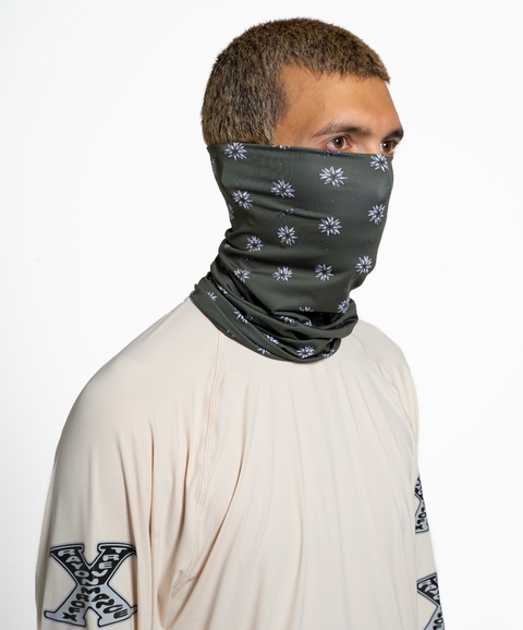 Rayon Vert: Head Gaiter - Edelweiss Green