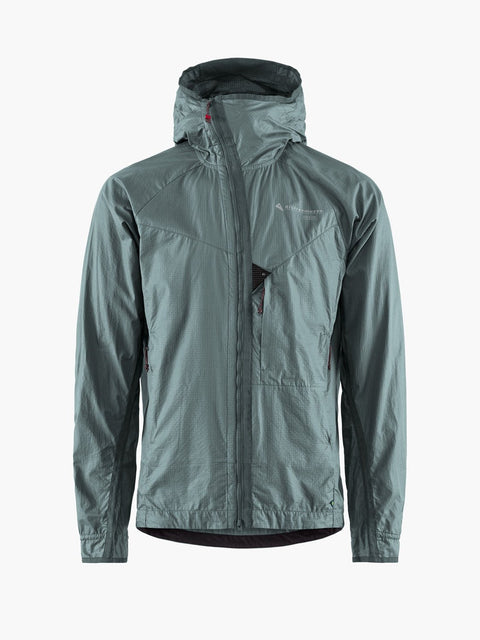 Klättermusen: Men's Ansur Hooded Wind Jacket - Stone Blue - HEATWAVE - Klättermusen: Men's Ansur Hooded Wind Jacket - Stone Blue