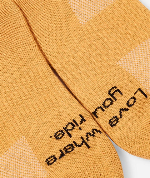 QUOC: All Road Sock - Amber - HEATWAVE - QUOC: All Road Sock - Amber