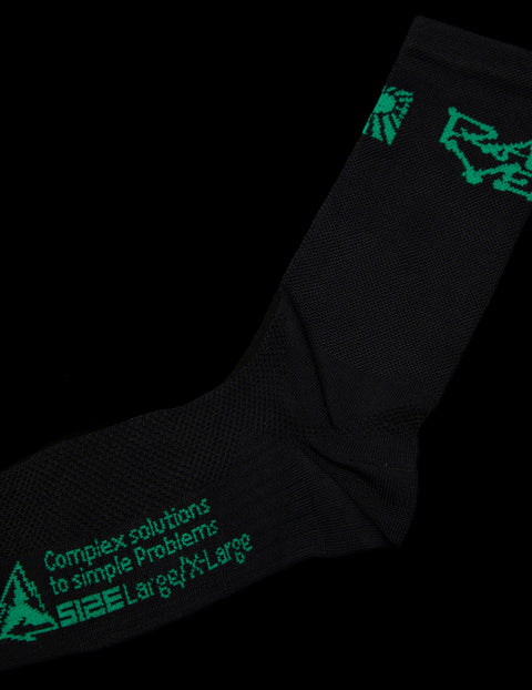 Rayon Vert: Problems Socks - Golgotha Black - HEATWAVE - Rayon Vert: Problems Socks - Golgotha Black