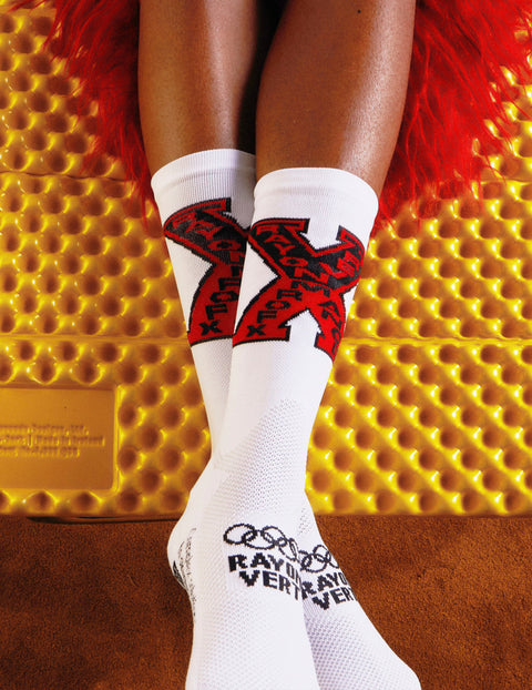 Rayon Vert: Xformance Socks - Ghost White - HEATWAVE - Rayon Vert: Xformance Socks - Ghost White