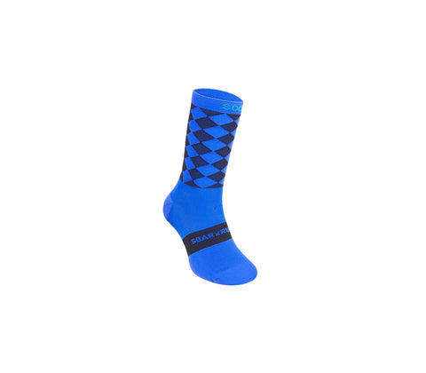 SOAR Running: Diamond Crew Sock - Navy/Black - HEATWAVE - SOAR Running: Diamond Crew Sock - Navy/Black
