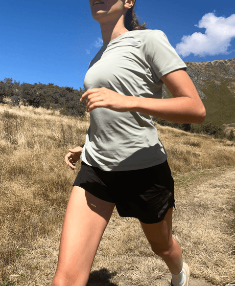 SOAR Running: Women's Eco Tech Tee - Shadow - HEATWAVE - SOAR Running: Women's Eco Tech Tee - Shadow