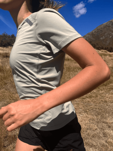 SOAR Running: Women's Eco Tech Tee - Shadow - HEATWAVE - SOAR Running: Women's Eco Tech Tee - Shadow