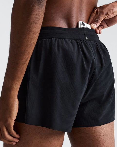 Bandit Running: Men's RipSpeed 3" Split Shorts - Black