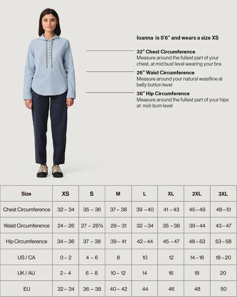Hikerkind: Trail Sun Hoodie - Bluet
