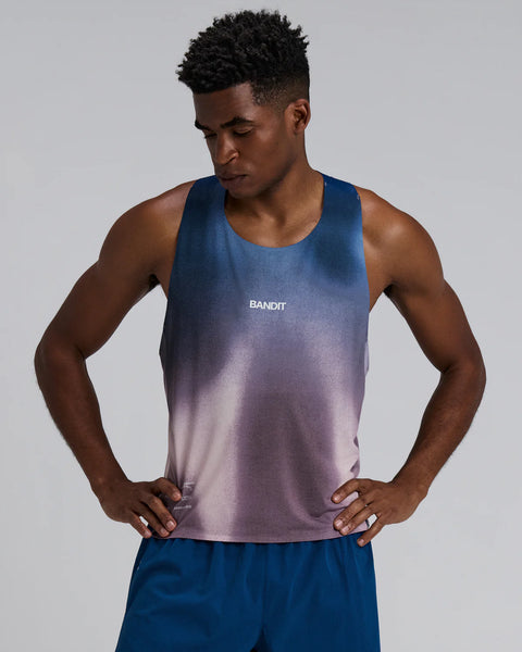 Bandit Running: Men's Specter Short Race Singlet - Flow State Aegean Multi