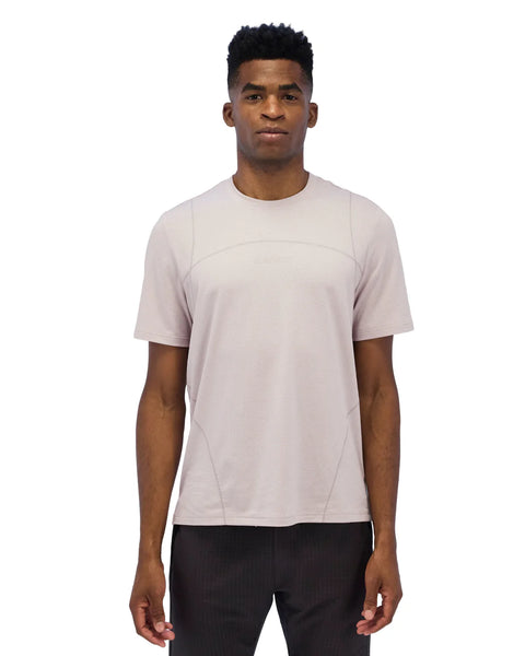Bandit Running: Men's Micromesh Reflecto Stitch Tee  - Ash