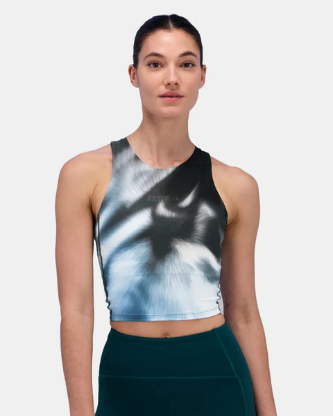 Bandit Running: Women's Stamina Race Crop - Storm Multi