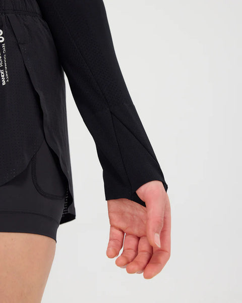 Bandit Running: Women's Mercury Seamless Long Sleeve Crop - Black