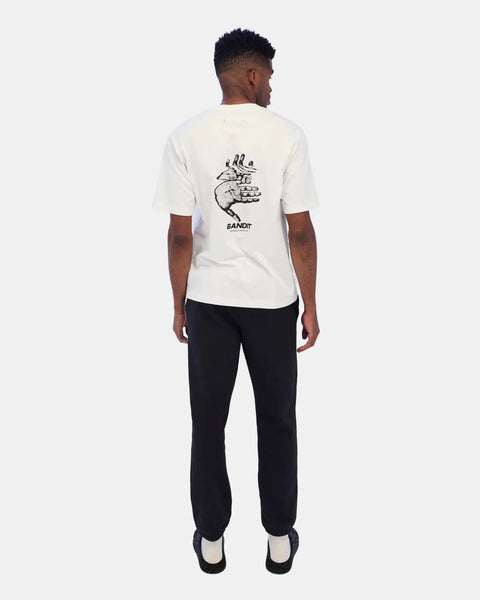 Bandit Running: Magic Hands Cotton Tee - White
