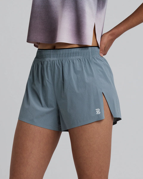 Bandit Running: Women's Vento Next Gen 3" Split Short - Tranquil Blue