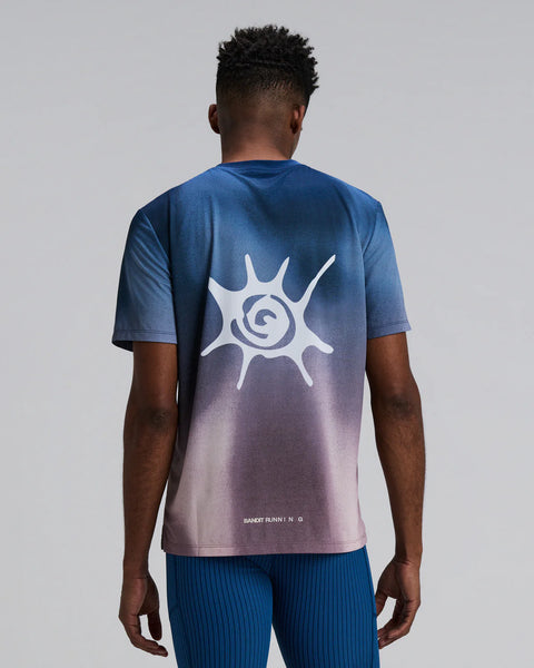 Bandit Running: Men's Specter Performance Tee - Flow State Aegean Multi