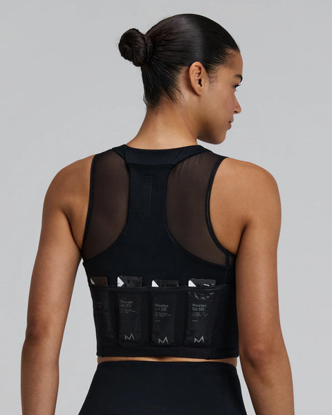 Bandit Running: Women's Stamina-V Lyra Race Crop - Black
