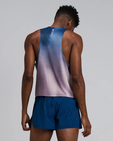 Bandit Running: Men's Specter Short Race Singlet - Flow State Aegean Multi