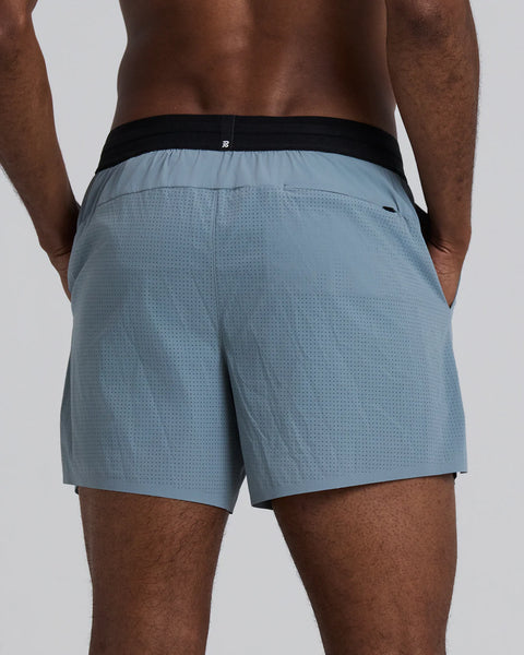 Bandit Running: Men's Vento Next Gen 5" Run Short - Tranquil Blue
