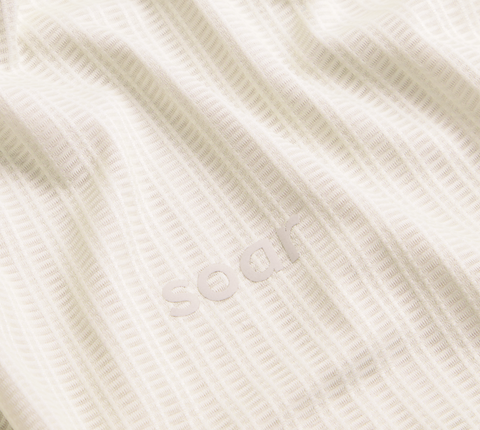 Soar Running: Men's Hot Weather Tee - Pastel Grey/Yellow