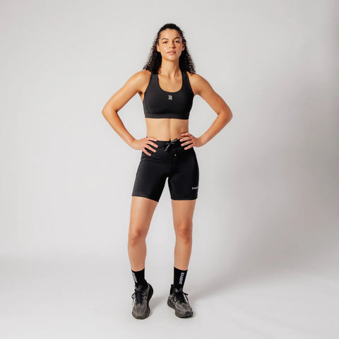 Bandit Running: Stamina Scoop Neck Run Bra - Black