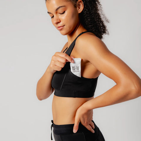 Bandit Running: Stamina Scoop Neck Run Bra - Black