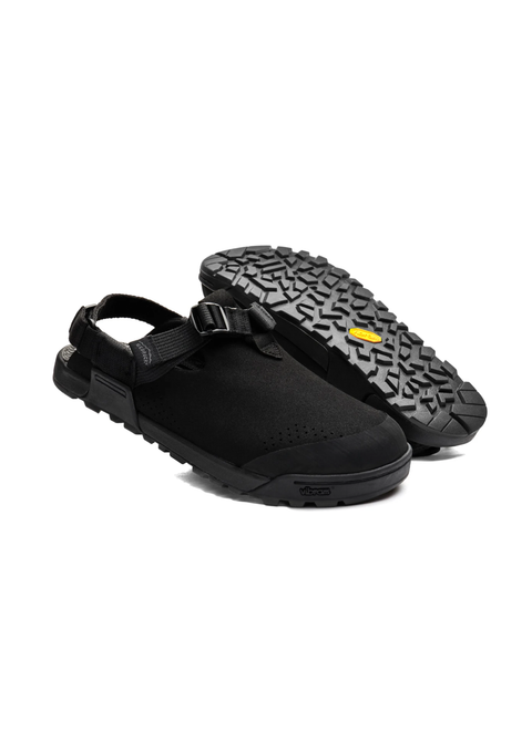 Bedrock Sandals: Mountain Clog Synthetic Suede - Obsidian Black