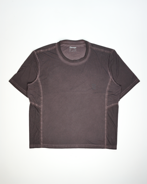 Bandit Running: Men's FrioSoft Perforated Box Tee - Espresso